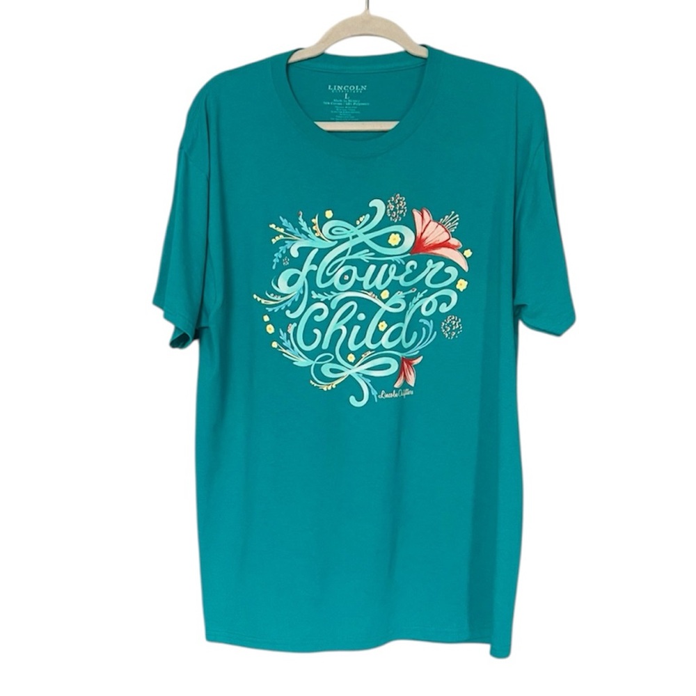 Flower Child LINCOLN Outfitters T-Shirt Tee Size Large